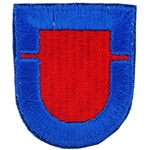 Beret Flash, 1st Battalion, 501st Infantry Regiment, A-4-55, Old Type, Cut Edge