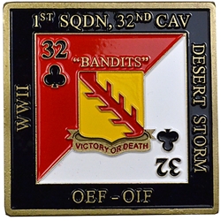1st Squadron, 32nd Cavalry Regiment “Bandits” (♣)