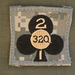 Helmet Patch, 2nd Battalion, 320th Field Artillery Regiment, ACU