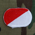 Oval, 1st Squadron (Airborne), 17th Cavalry Regiment, Type 1, Cut Edge