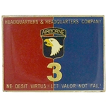 Headquarters and Headquarters Company, 3rd Brigade Combat Team, 1 15/16" X 1 7/16"