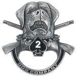 Dog Company, 2nd Battalion, 506th Infantry Regiment "OEF XX"(♠), 3" X 3"