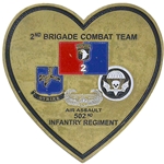 2nd Brigade Combat Team, "Strike", 502nd Infantry Regiment, BCSM, 2 7/16" X 2 7/16"