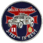 Delta Company, 3rd Battalion, 187th Infantry Regiment, Wolfpack,  1 11/16"