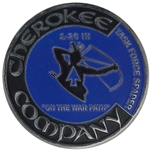 Cherokee, 1st Battalion, 26th Infantry Battalion, "Blue Spaders" (♥), 3"