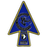 Cherokee, 1st Battalion, 26th Infantry Battalion, "Blue Spaders" (♥), 1 11/16" X 2 7/16"