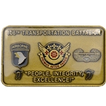 106th Transportation Battalion "First Among Equals", LTC / CSM, Black, Type 8