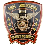 1st Battalion, 101st Aviation Regiment "Expect No Mercy", #613, 1 15/16" X 2 3/16"