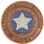 State Senator Don Barrington, Oklahoma, Dist 31, Type 1