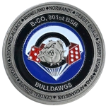 Bravo Company, 801st Brigade Support Battalion, "BullDawgs"(♠), 1 7/8"