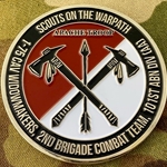 Apache Troop, 1st Squadron, 75th Cavalry Regiment, "WidowMakers" (♥), 2 3/16"