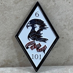 6th Battalion, 101st Aviation Regiment "Shadow of the Eagle", 1 3/8" X 2 3/16"