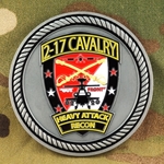 Heavy Attack Recon, 2nd Squadron, 17th Cavalry Regiment "Out Front", 2 7/16"