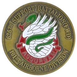 626th Support Battalion (FWD) "Assurgam", Bronze, 1 1/2"
