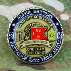 Alpha Battery, 1st Battalion, 82nd Field Artillery Regiment, "Hot Steel", Type 1