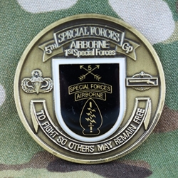 5th Special Forces Group (Airborne), CIB 2 Awd/ Strength and Honor, Type 8, Trade