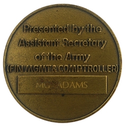 Assistant Secretary of the Army, Financial Management and Comptroller, Type 1