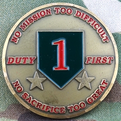 Commanding General, 1st Infantry Division, Big Red One, Type 1