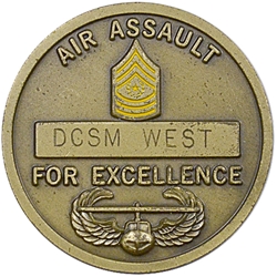 101st Airborne Division (Air Assault), Division Command Sergeant Major, DCSM West, Type 1