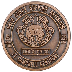561st Corps Support Battalion "BEST SERVING THE BEST", Type 1