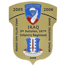 3rd Battalion, 187th Infantry Regiment "Iron Rakkasans", IRAQ 2005-2006, 1 7/16" X 1 15/16"