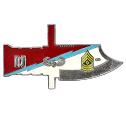 Bayonet Troop, 1st Squadron, 61st Cavalry Regiment, (♠), 3" X 1 9/16"