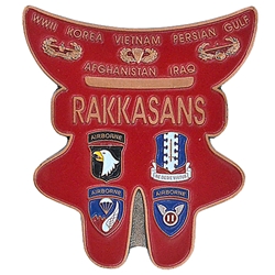 3rd Brigade Combat Team, 187th Infantry Regiment, Rakkasans, Let Valor Not Fail, 1 13/16" X 1 15/16"