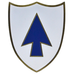 1st Battalion, 26th Infantry Battalion, "Blue Spaders" (♥), 1 15/16" X 2 7/16"