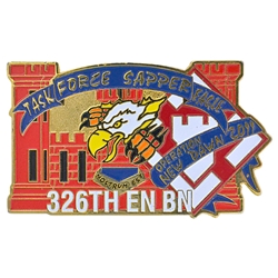 Task Force Sapper Eagle, 326th Brigade Engineer Battalion, 3 5/16" X 1 15/16"