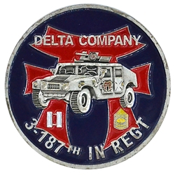 Delta Company, 3rd Battalion, 187th Infantry Regiment, Wolfpack,  1 11/16"