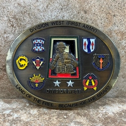 Division West (First Army), Unit Belt Buckle