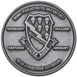 506th Parachute Infantry Regiment, Reunion Oct 1985, Type 1