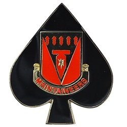 801st Brigade Support Battalion, "Maintaineers"(♠), 2 1/2" X 2 15/16"
