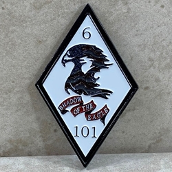 6th Battalion, 101st Aviation Regiment "Shadow of the Eagle", 1 3/8" X 2 3/16"