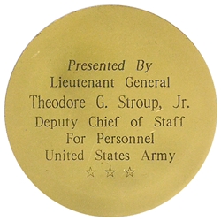 Deputy Chief of Staff For Personnel, LTG Theodore G. Stroup, Jr.