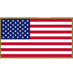 PVC Shoulder Patches, U.S. Flag