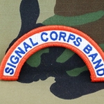 U.S. Army Signal Corps Band Tab, A-1-1015