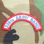 338th Army Band Tab, A-1-1032, Old Type