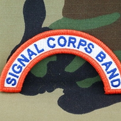 U.S. Army Signal Corps Band Tab, A-1-1015