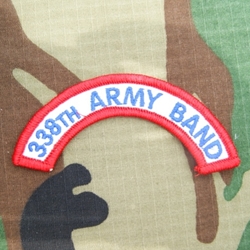 338th Army Band Tab, A-1-1032, Old Type