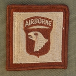 Helmet Patch, 101st Airborne Desert