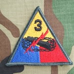 Patch, 3rd Armored Division, without Spearhead Tab, Color