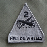 Patch, 2nd Armored Division ACU with Velcro®