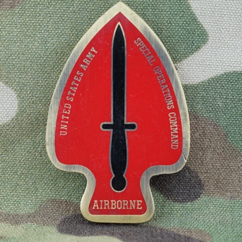 Special Operations Command Airborne USASOC Army Military Patch