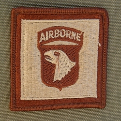 Helmet Patch, 101st Airborne Desert