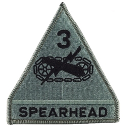 Patch, 3rd Armored Division ACU with Velcro®