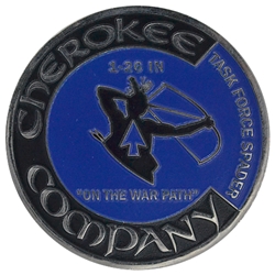 Cherokee, 1st Battalion, 26th Infantry Battalion, "Blue Spaders" (♥), 3"